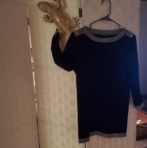 lt. wt. sweater. Professional casual black